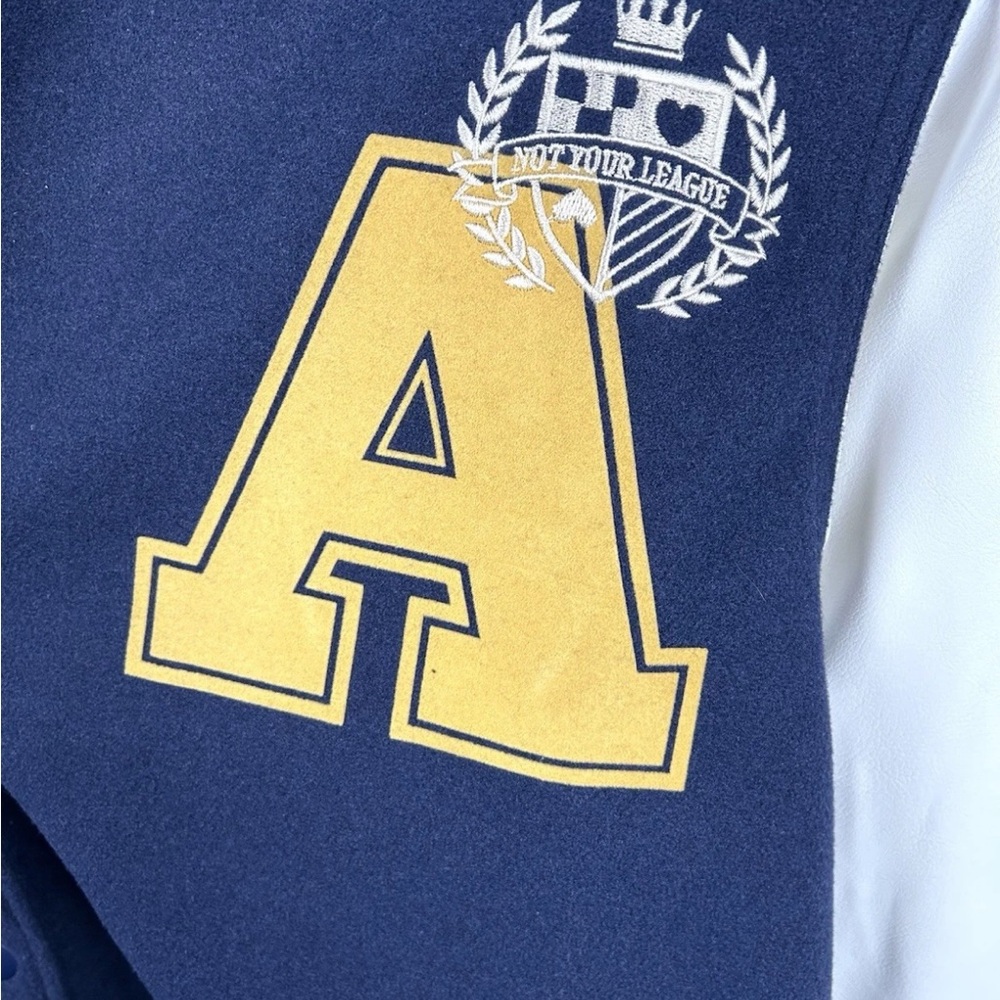 H&M letter A Men’s Varsity Jacket -Heavy coat ~Sz. Small - Picture 2 of 6